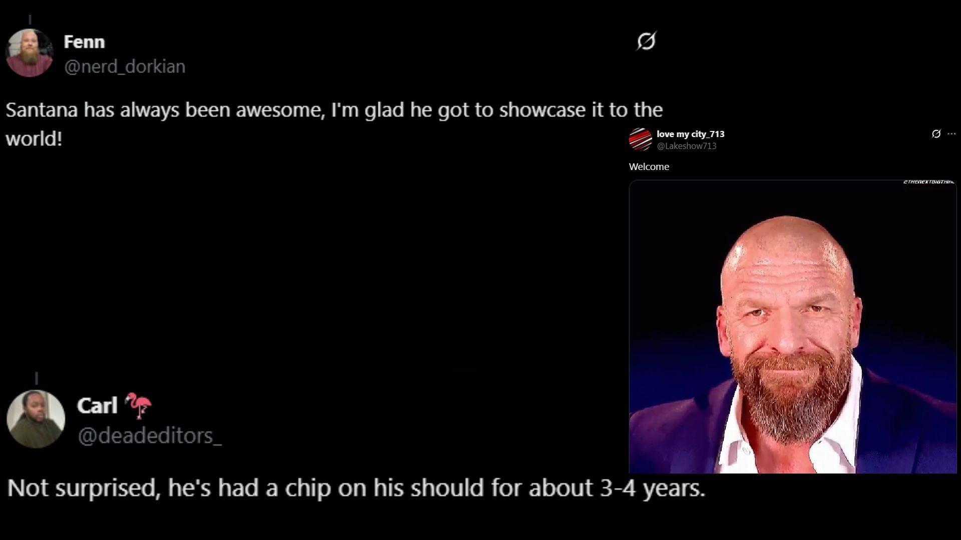 Fans believe that World Wrestling Entertainment will sign Santana. (Images via WrestlePurists' X)